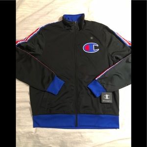 champion side tape track jacket